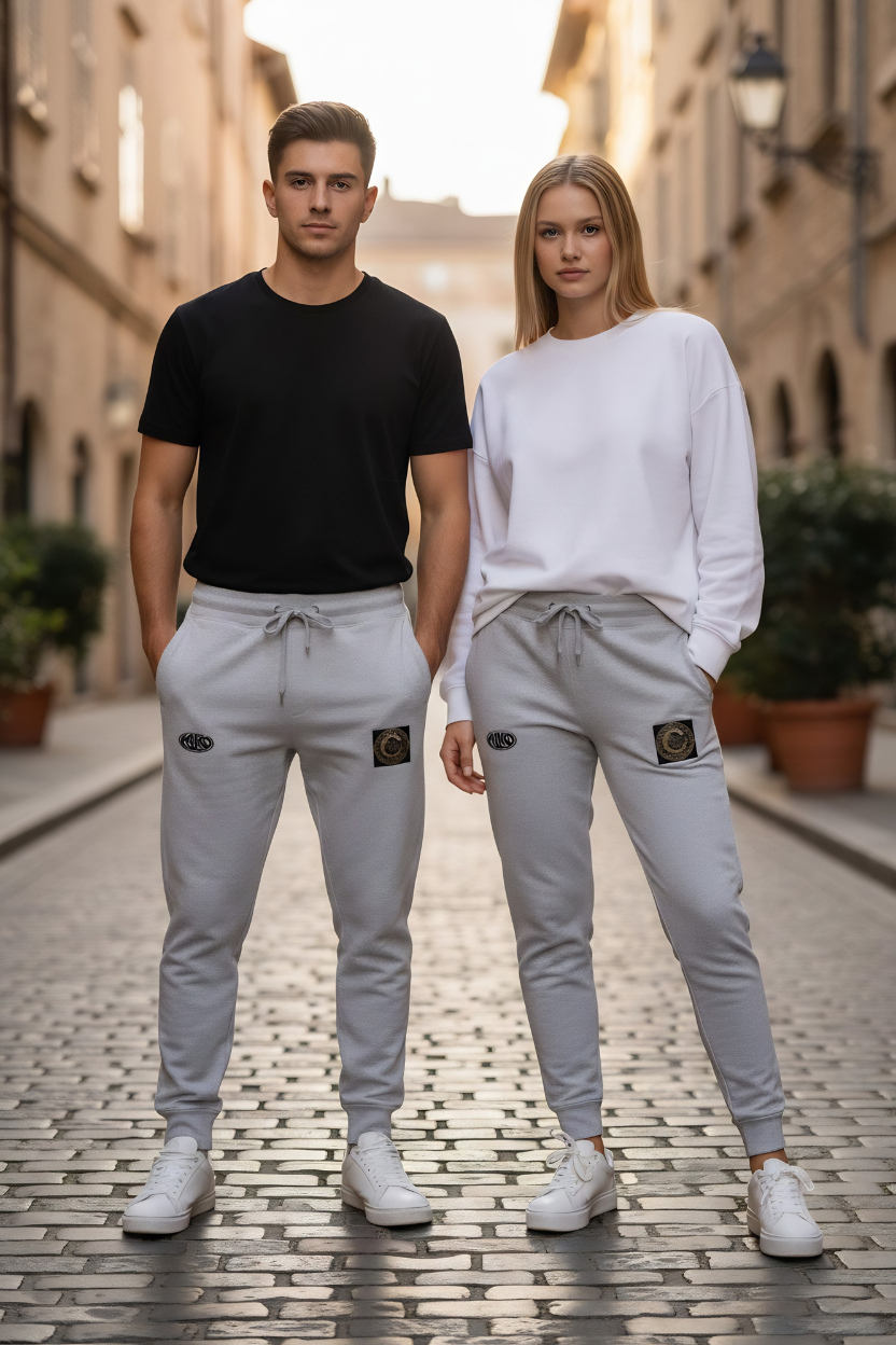 Kairo Gold Emblem Unisex Joggers – 100% Cotton