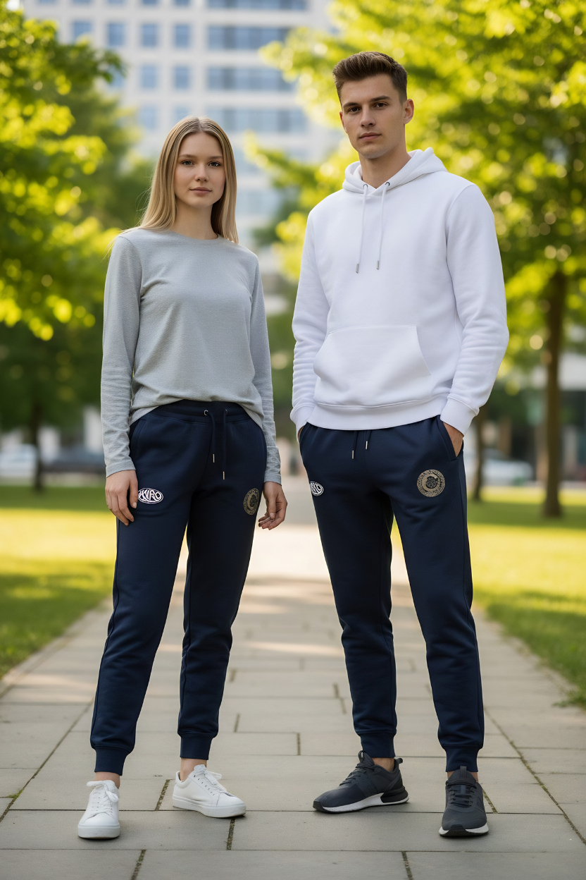Kairo Gold Emblem Unisex Joggers – 100% Cotton