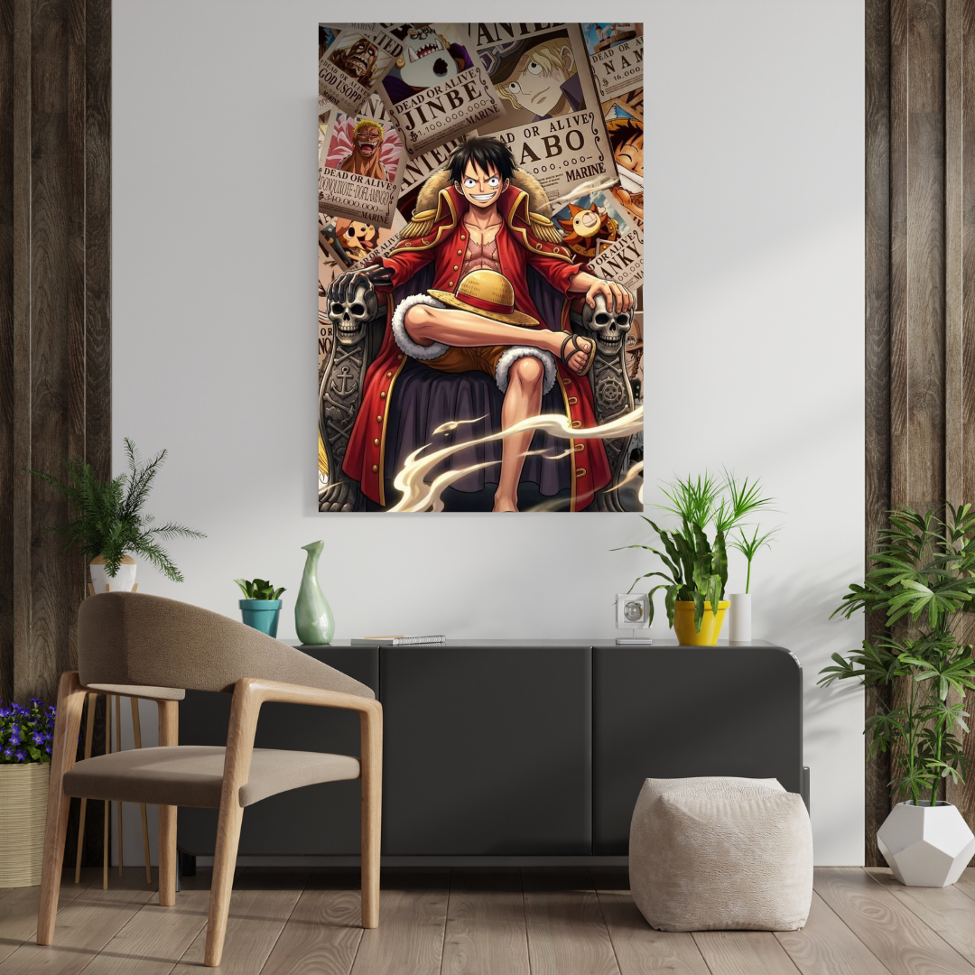 Luffy King of Pirates Metal Poster