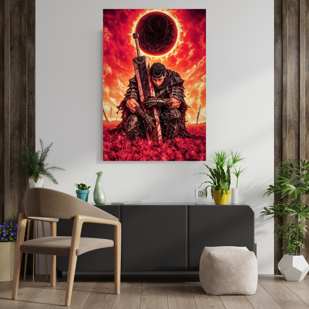 Berserk Metal Poster – Premium Aluminium Anime Wall Art