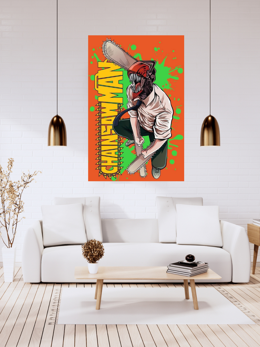 Chainsaw Man Acrylic Poster – Denji Anime Wall Art