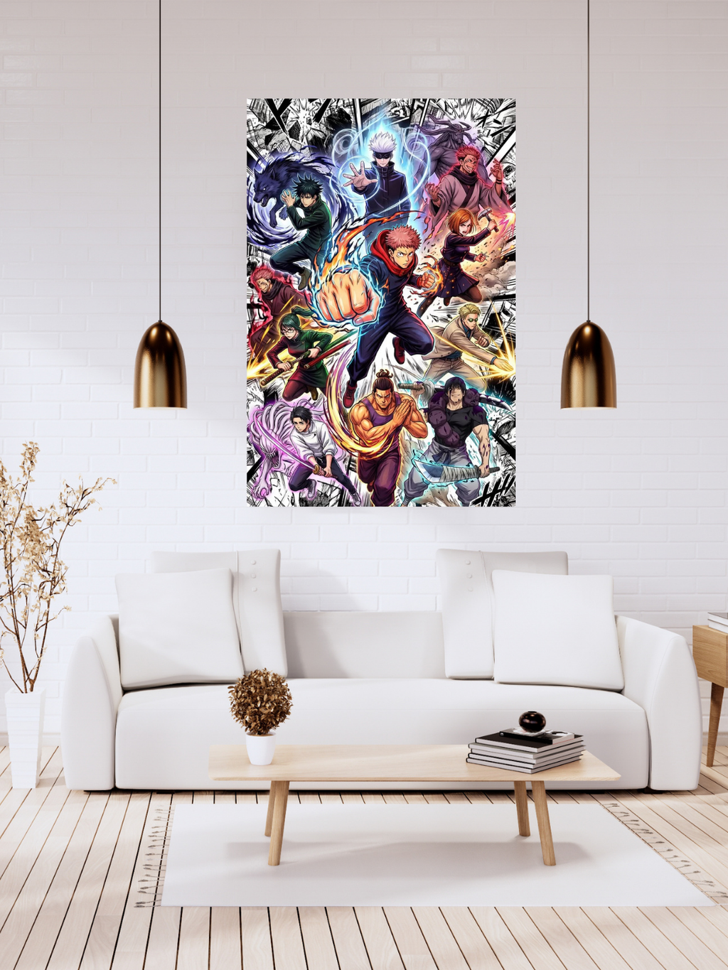 Jujutsu Kaisen Acrylic Poster – Gojo Yuji Sukuna JJK Wall Art