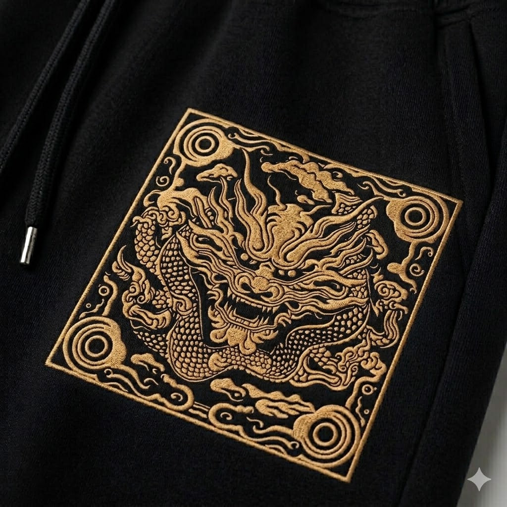 Kairo Mandala embroidery Joggers – Unisex Premium Cotton Streetwear