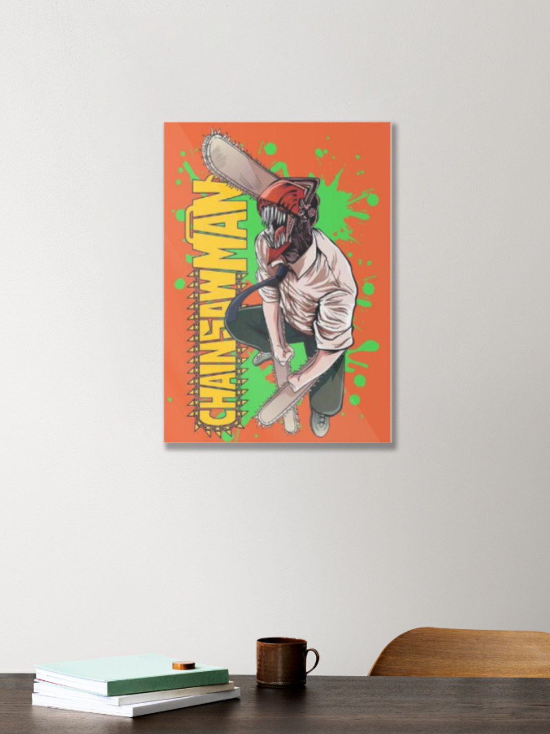 Chainsaw Man Acrylic Poster – Denji Anime Wall Art