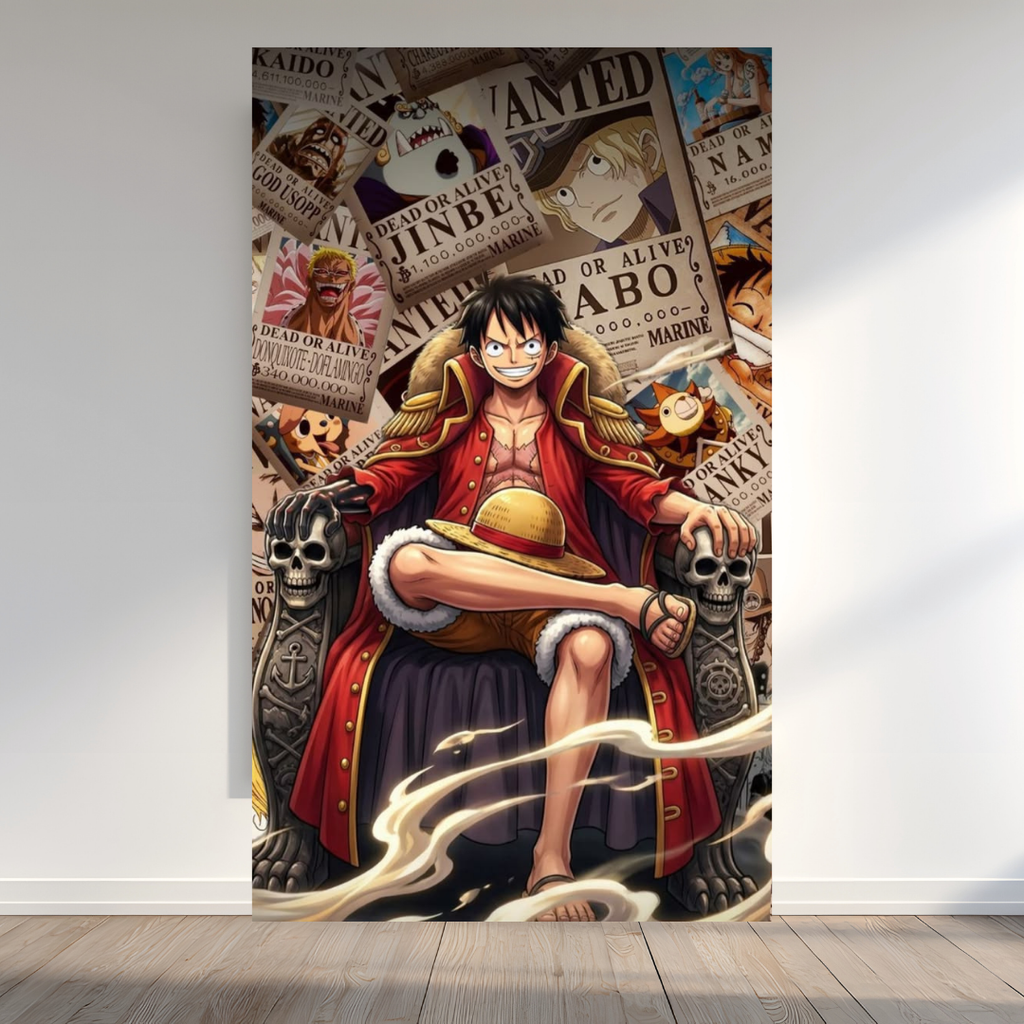 Luffy King of Pirates Metal Poster