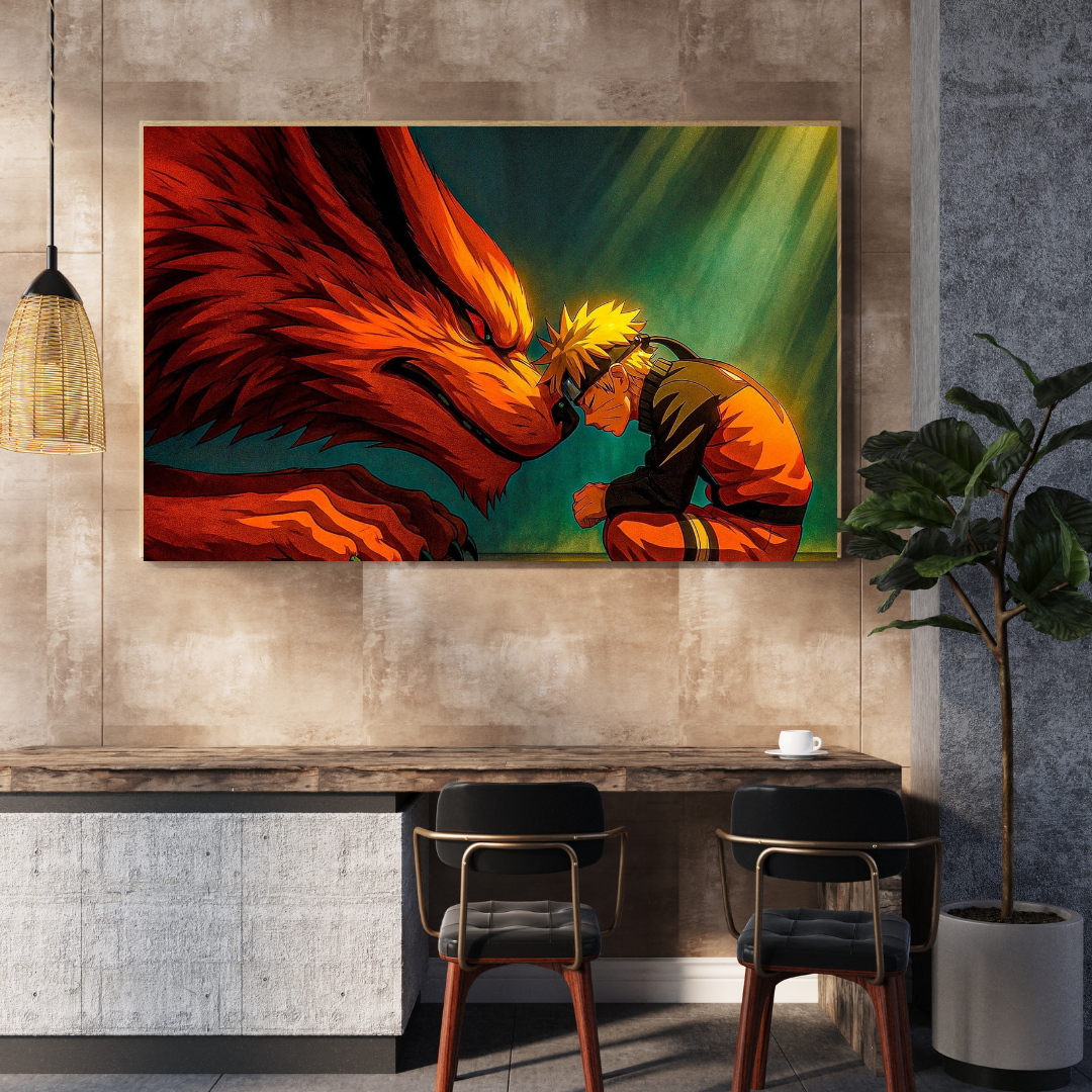 Naruto & Kurama Bond Metal Poster