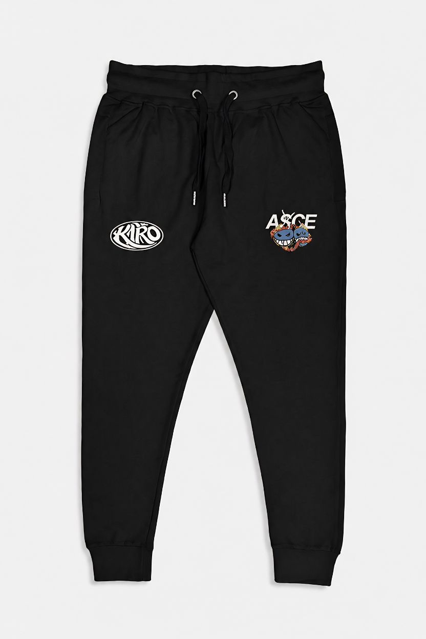 Kairo A$CE Graphic Unisex Joggers – Premium Cotton Streetwear