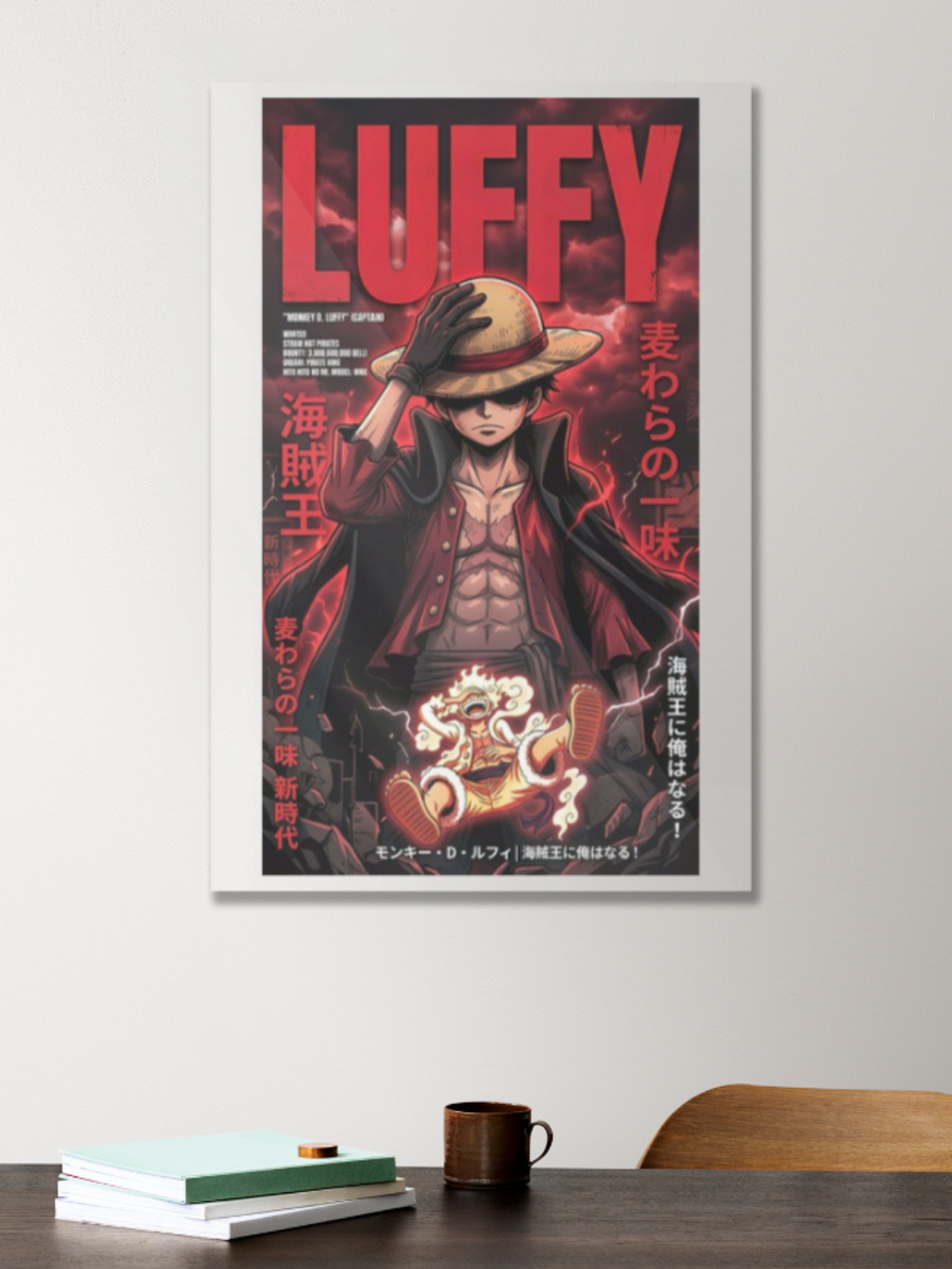 Luffy Acrylic Poster – One Piece Wall Art
