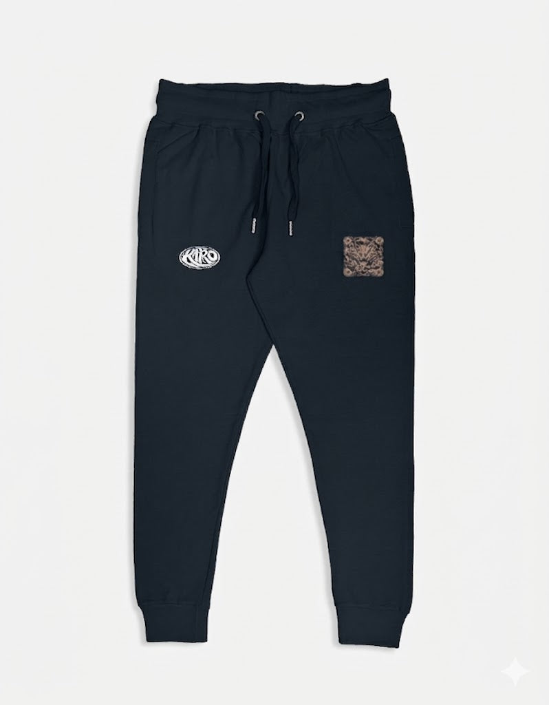 Kairo Mandala embroidery Joggers – Unisex Premium Cotton Streetwear