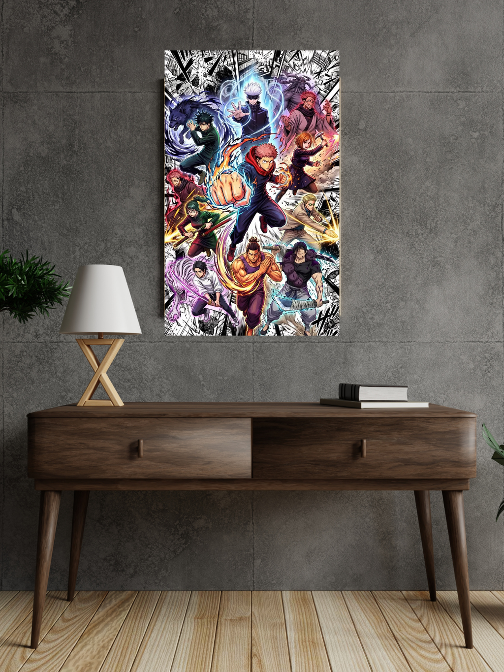Jujutsu Kaisen Acrylic Poster – Gojo Yuji Sukuna JJK Wall Art