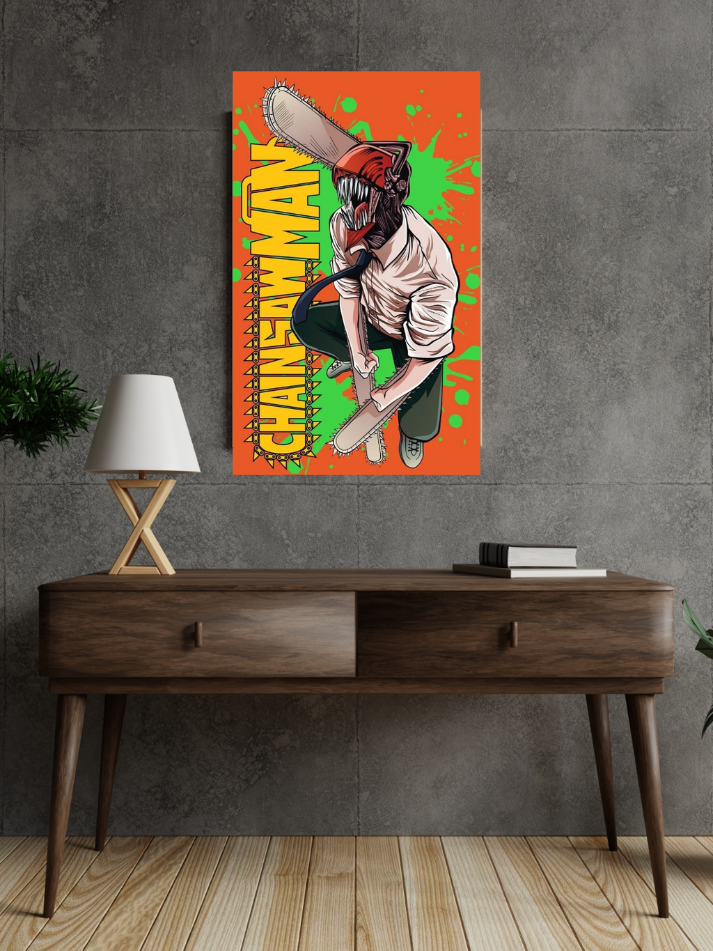 Chainsaw Man Acrylic Poster – Denji Anime Wall Art