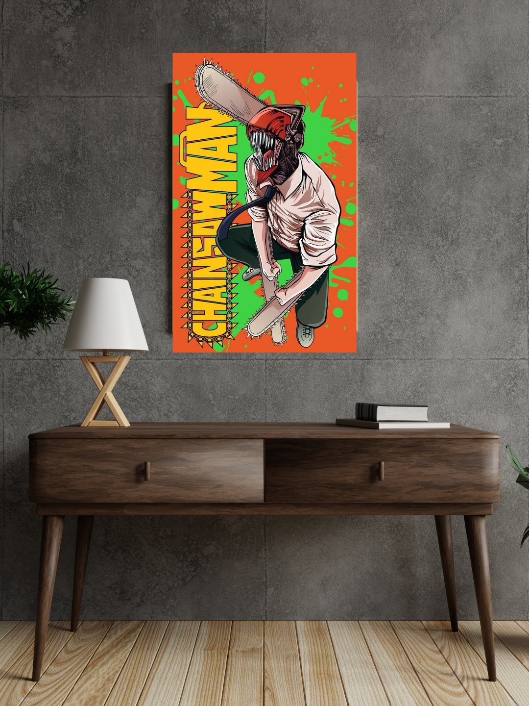 Chainsaw Man Acrylic Poster – Denji Anime Wall Art