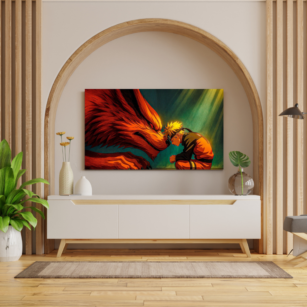Naruto & Kurama Bond Metal Poster