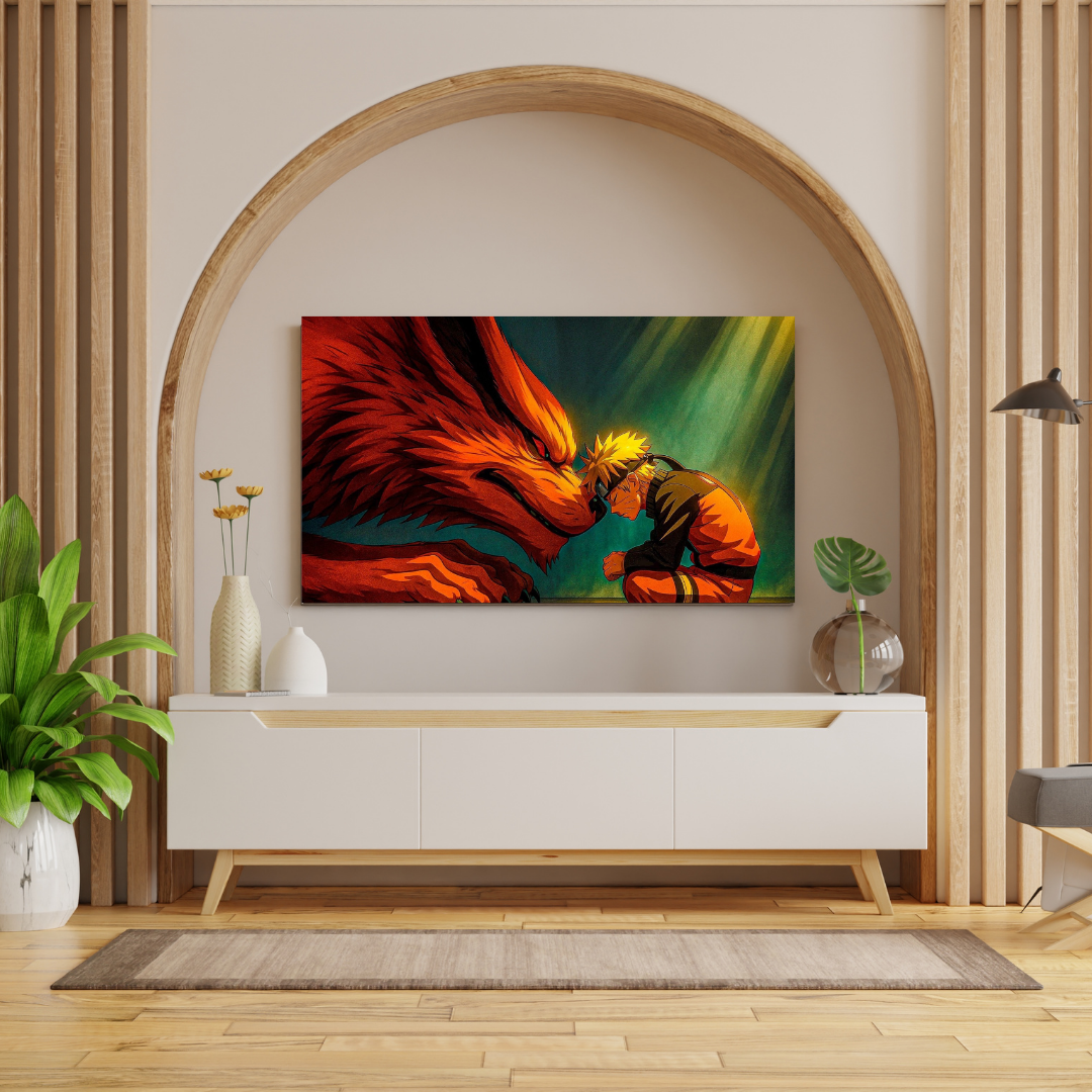 Naruto & Kurama Bond Metal Poster