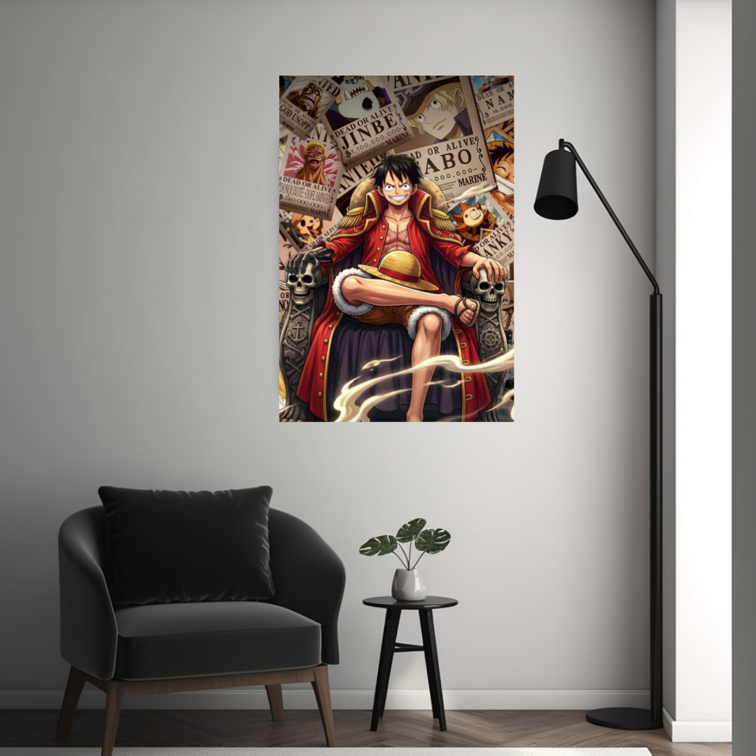 Luffy King of Pirates Metal Poster