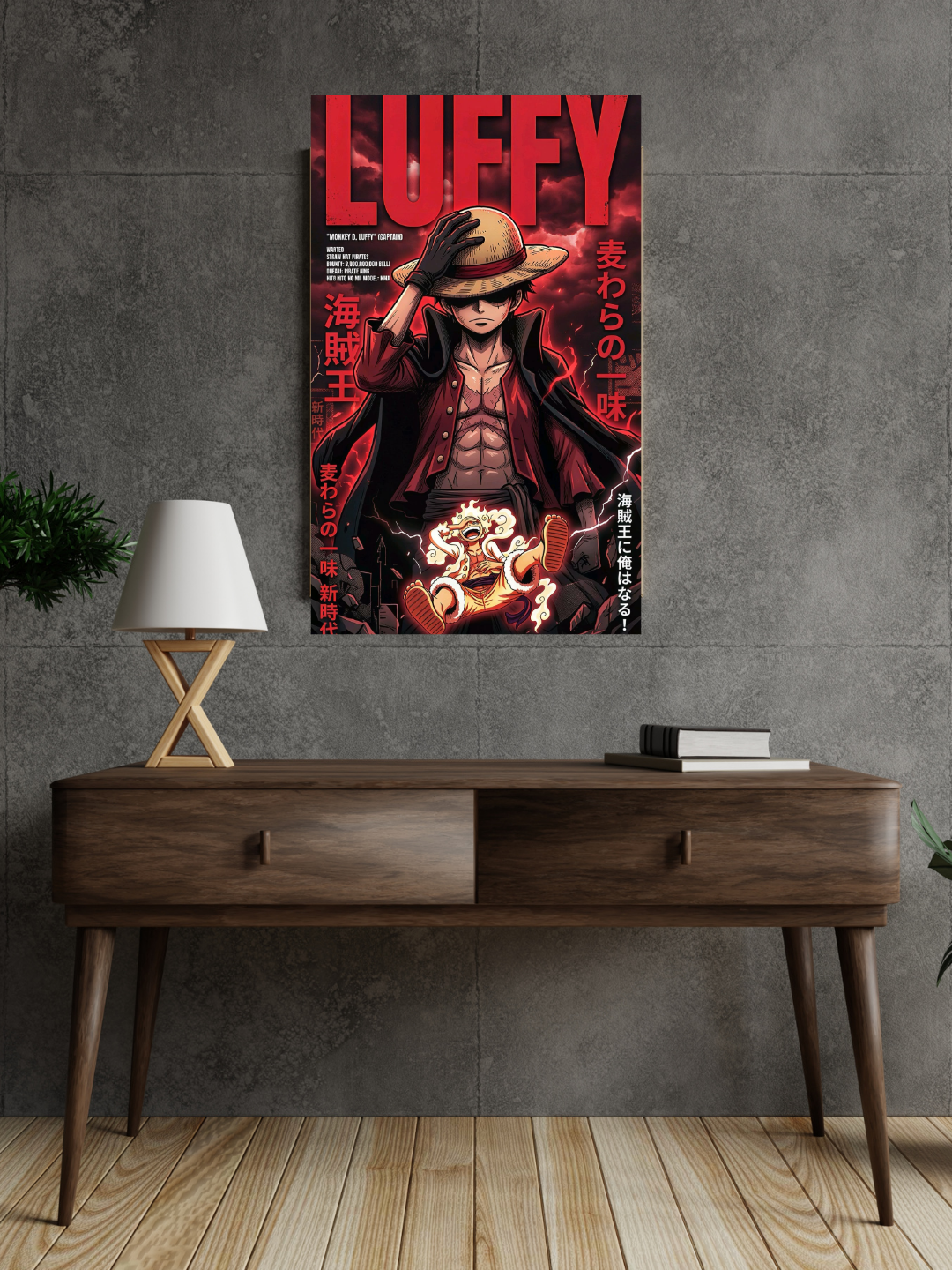 Luffy Acrylic Poster – One Piece Wall Art
