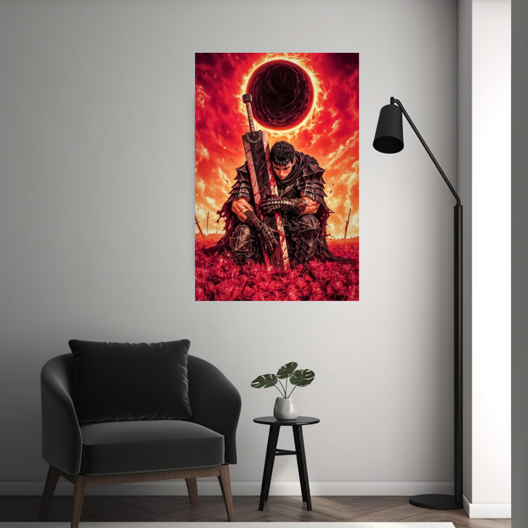 Berserk Metal Poster – Premium Aluminium Anime Wall Art