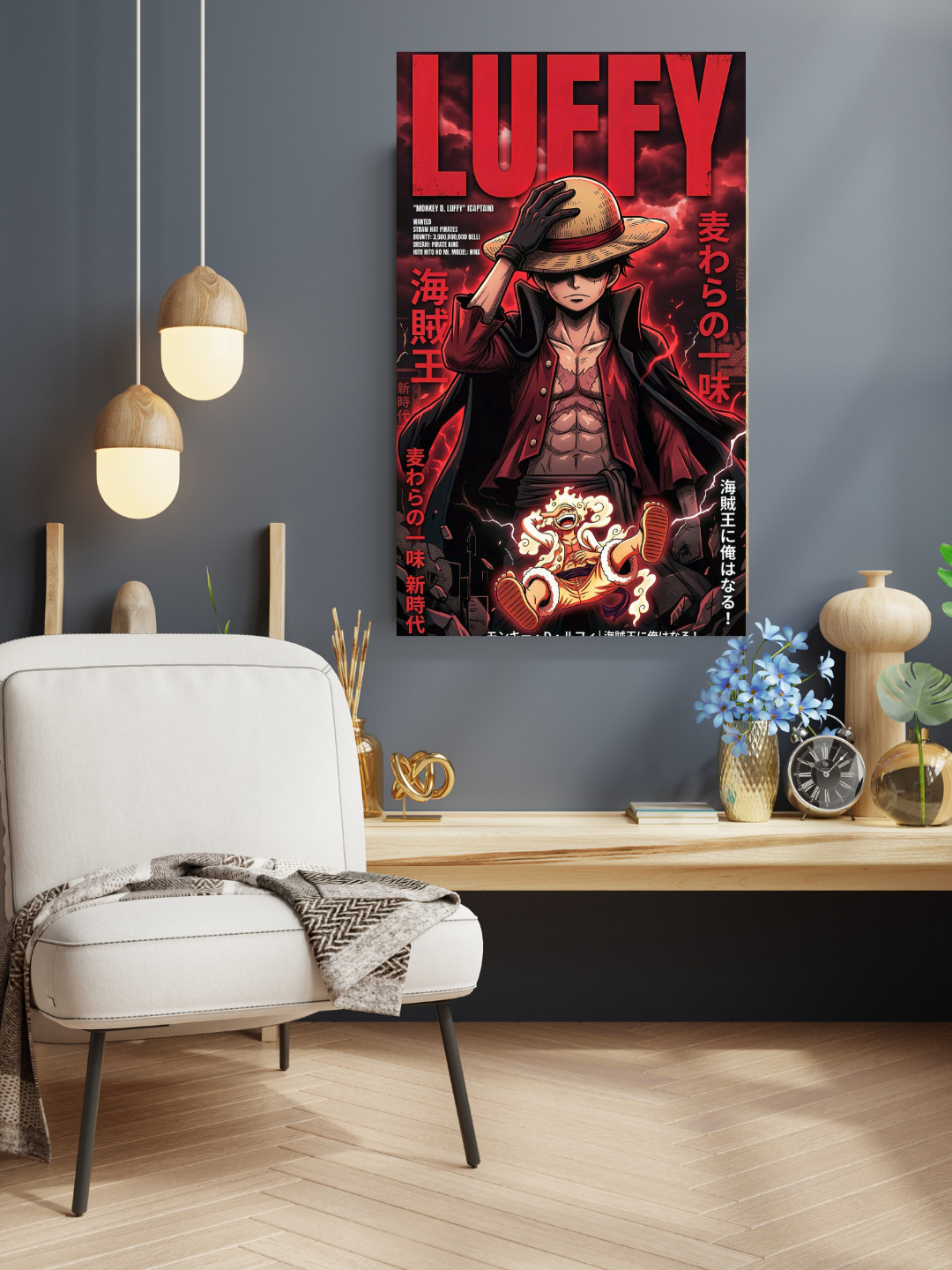 Luffy Acrylic Poster – One Piece Wall Art