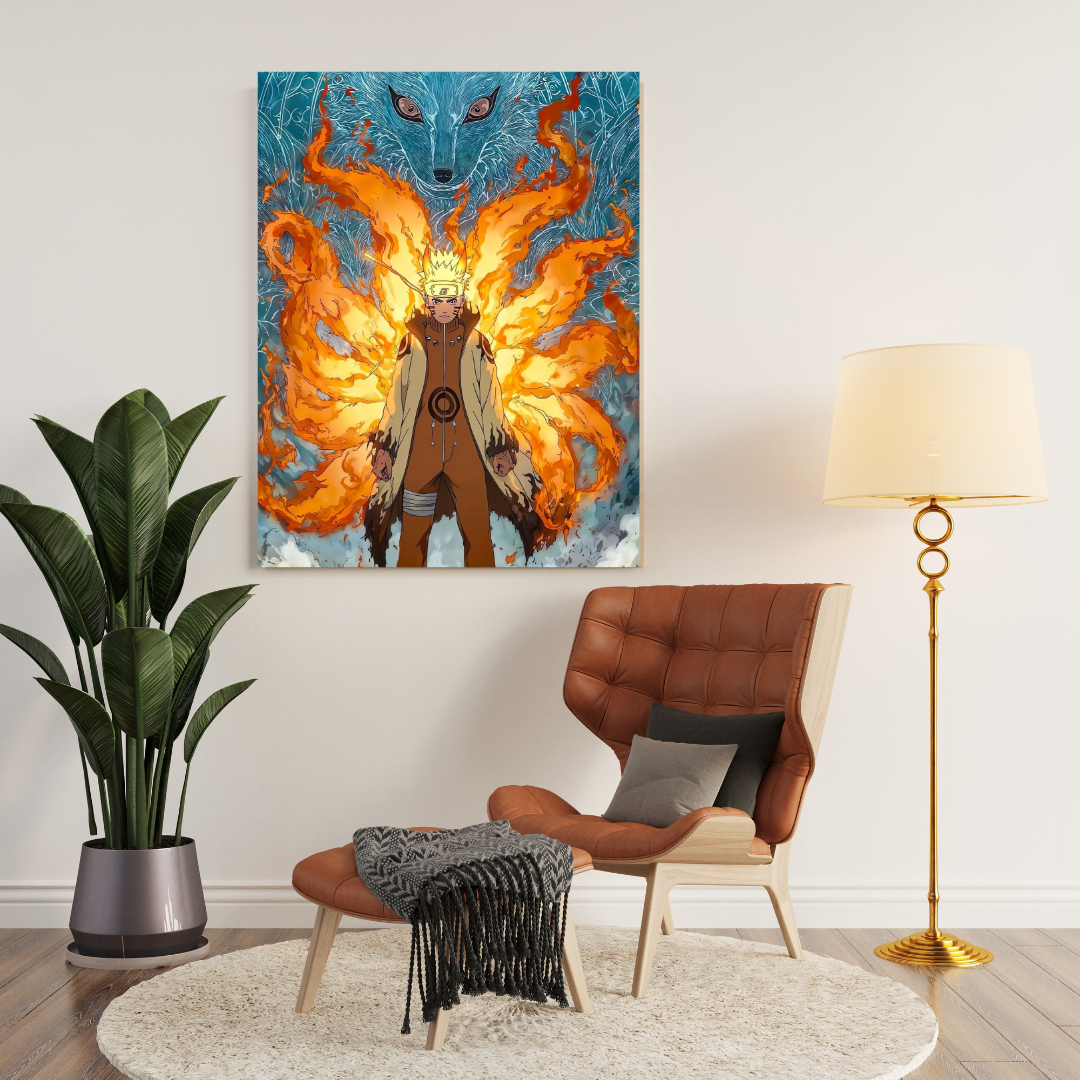Naruto Nine-Tails Metal Poster