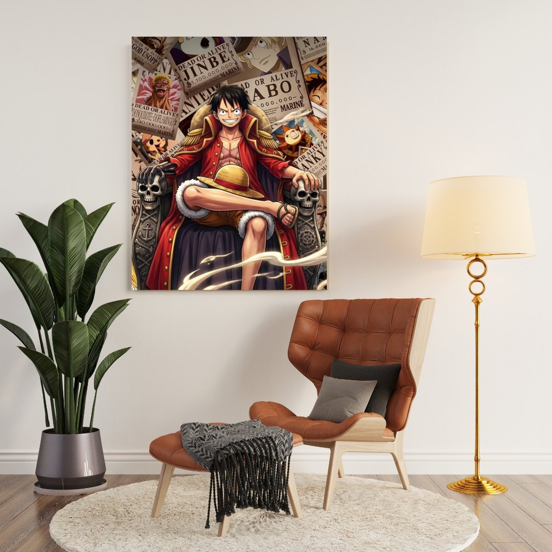 Luffy King of Pirates Metal Poster