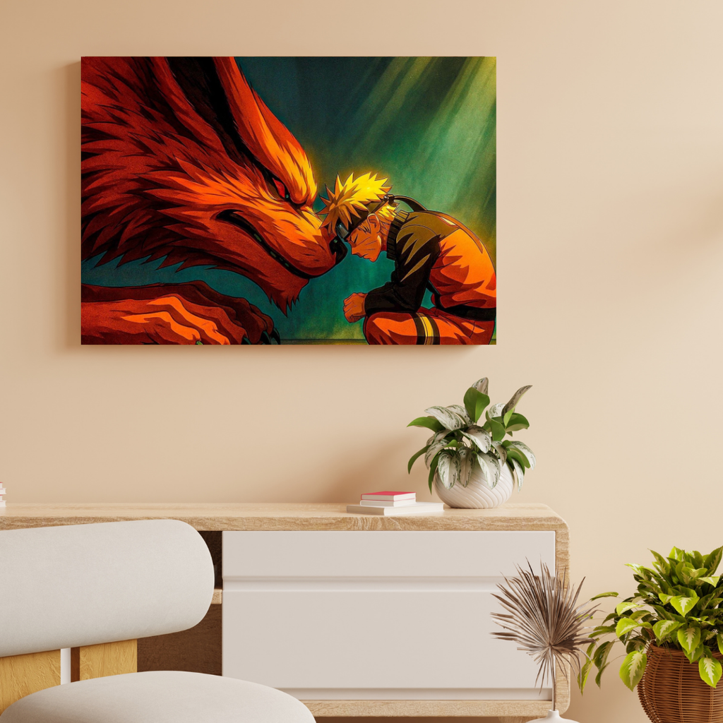 Naruto & Kurama Bond Metal Poster