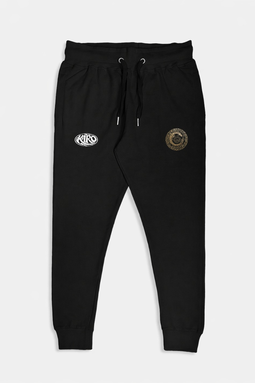 Kairo Gold Emblem Unisex Joggers – 100% Cotton