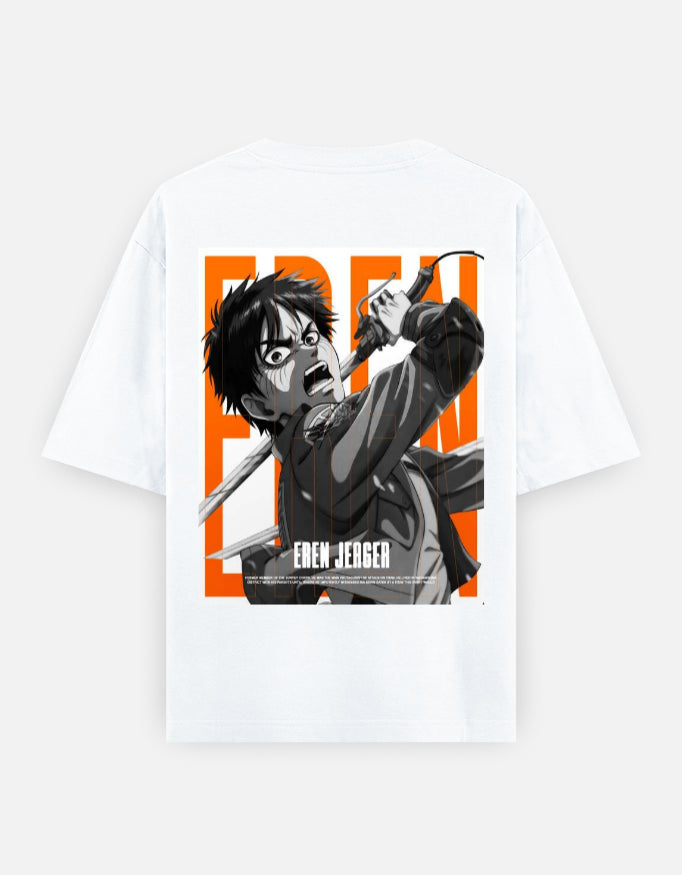 Eren Yeager Oversized Tee – Kairo Attack on Titan Streetwear