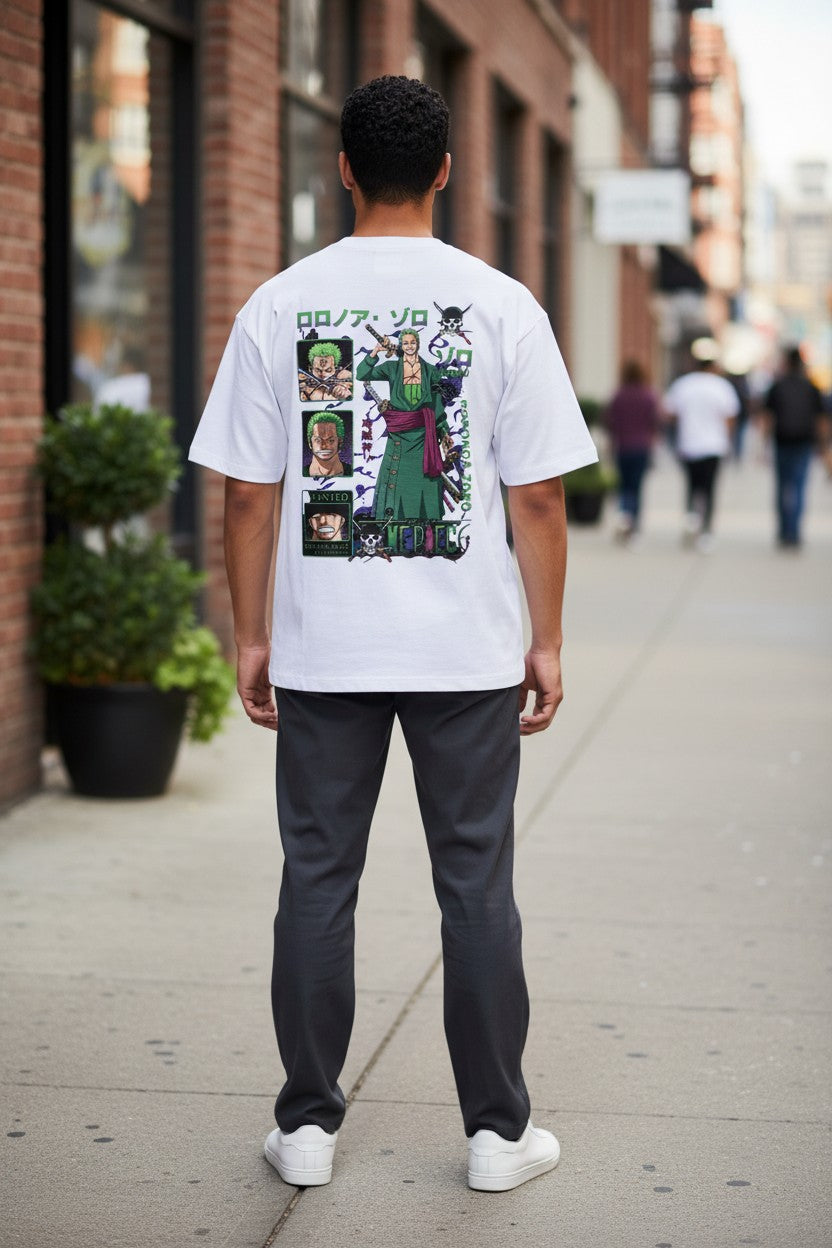 Roronoa Zoro Wanted Tee – Kairo One Piece Streetwear