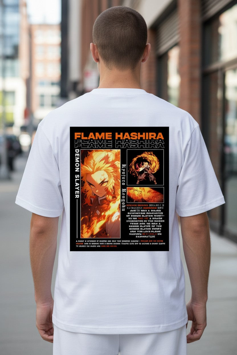 Rengoku Flame Hashira Tee – Kairo Demon Slayer Streetwear