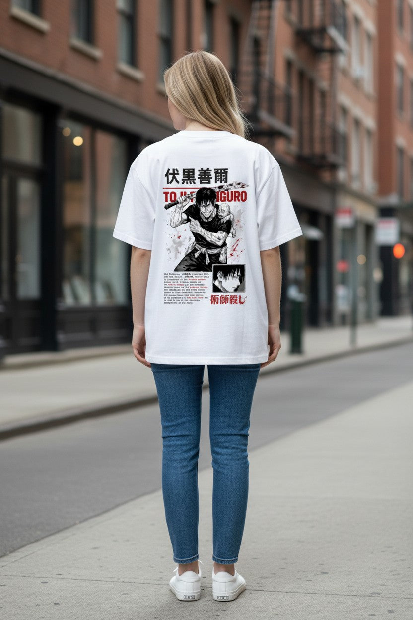 Toji Fushiguro Oversized Tee – Kairo Jujutsu Kaisen Streetwear