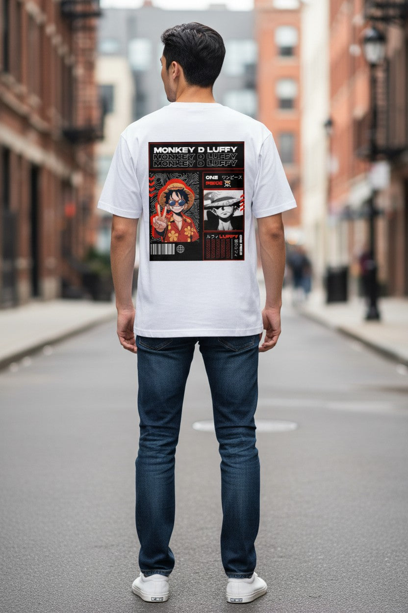 Monkey D. Luffy Editorial Tee – Kairo One Piece Streetwear