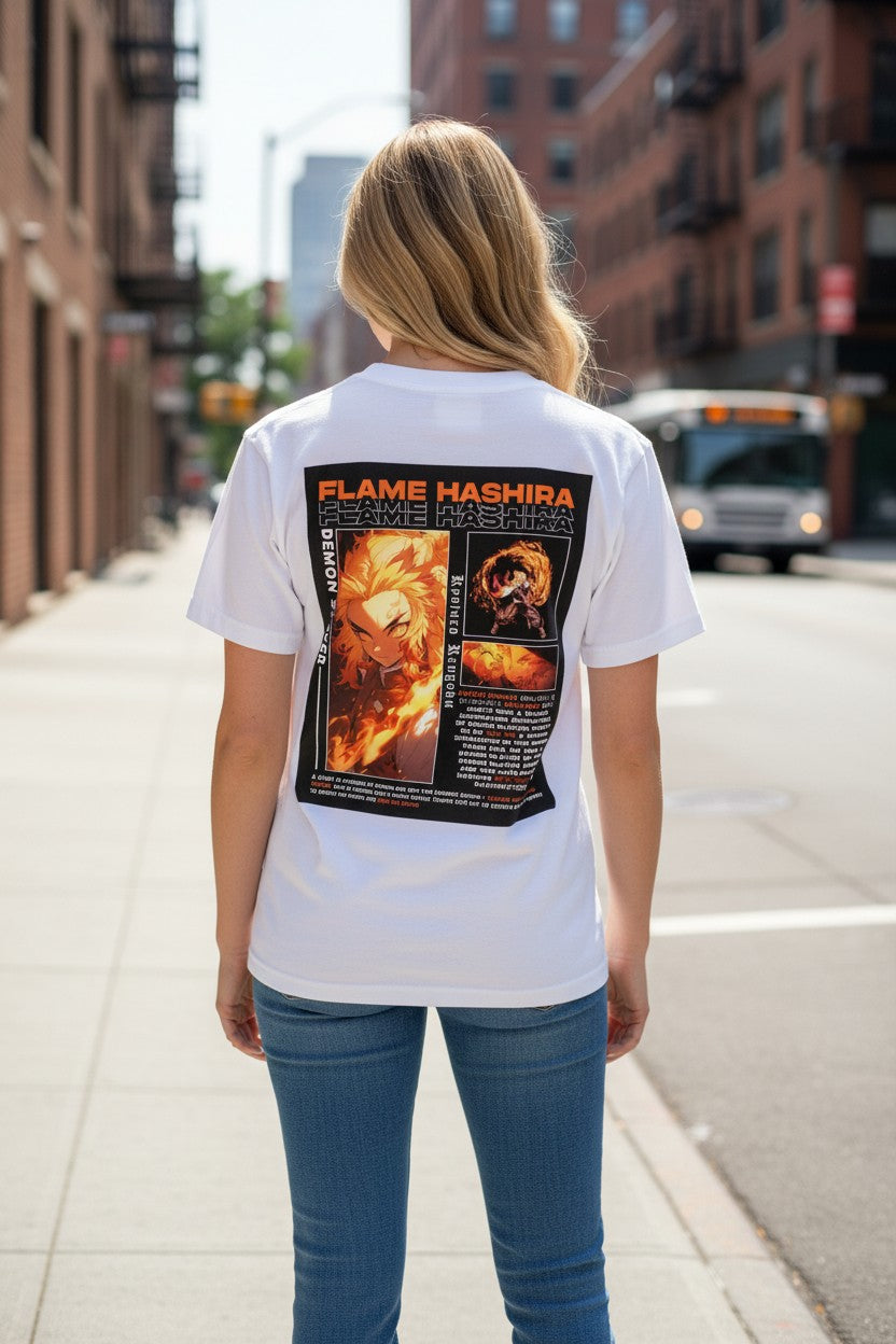 Rengoku Flame Hashira Tee – Kairo Demon Slayer Streetwear