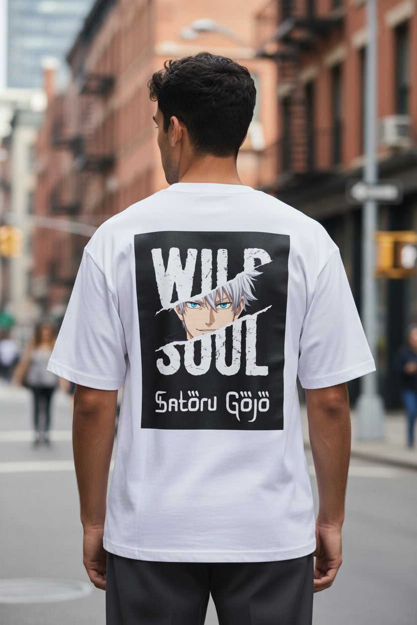 Gojo Wild Soul Tee – Kairo Jujutsu Kaisen Streetwear