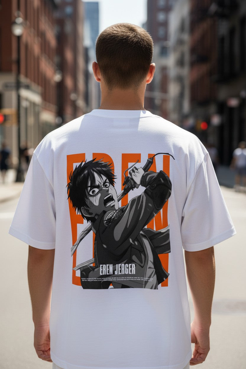 Eren Yeager Oversized Tee – Kairo Attack on Titan Streetwear