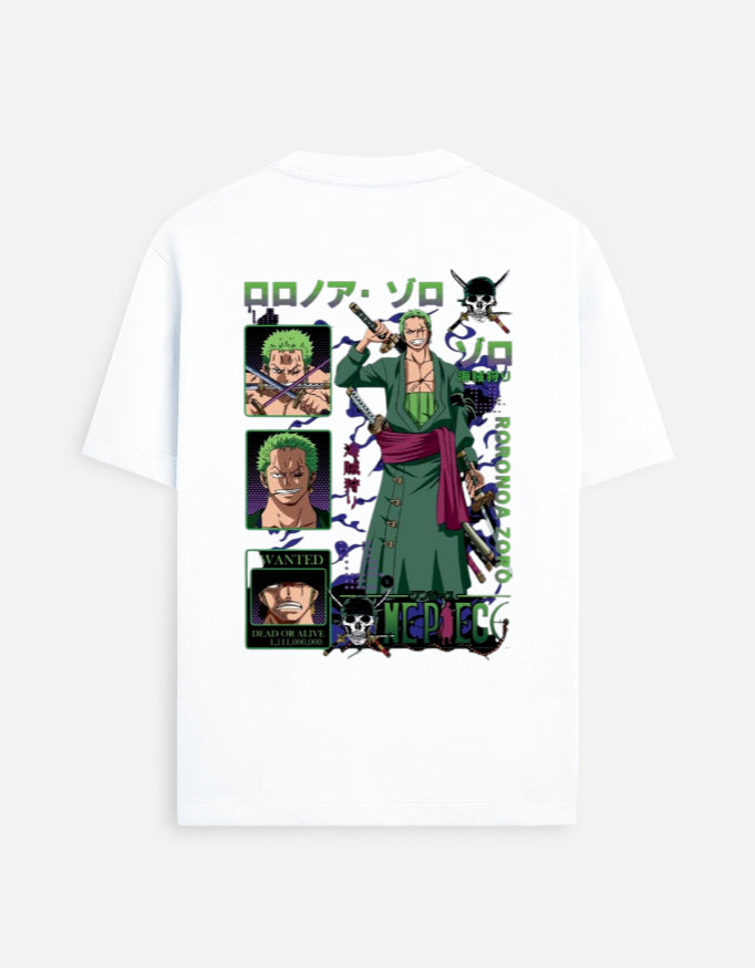 Roronoa Zoro Wanted Tee – Kairo One Piece Streetwear