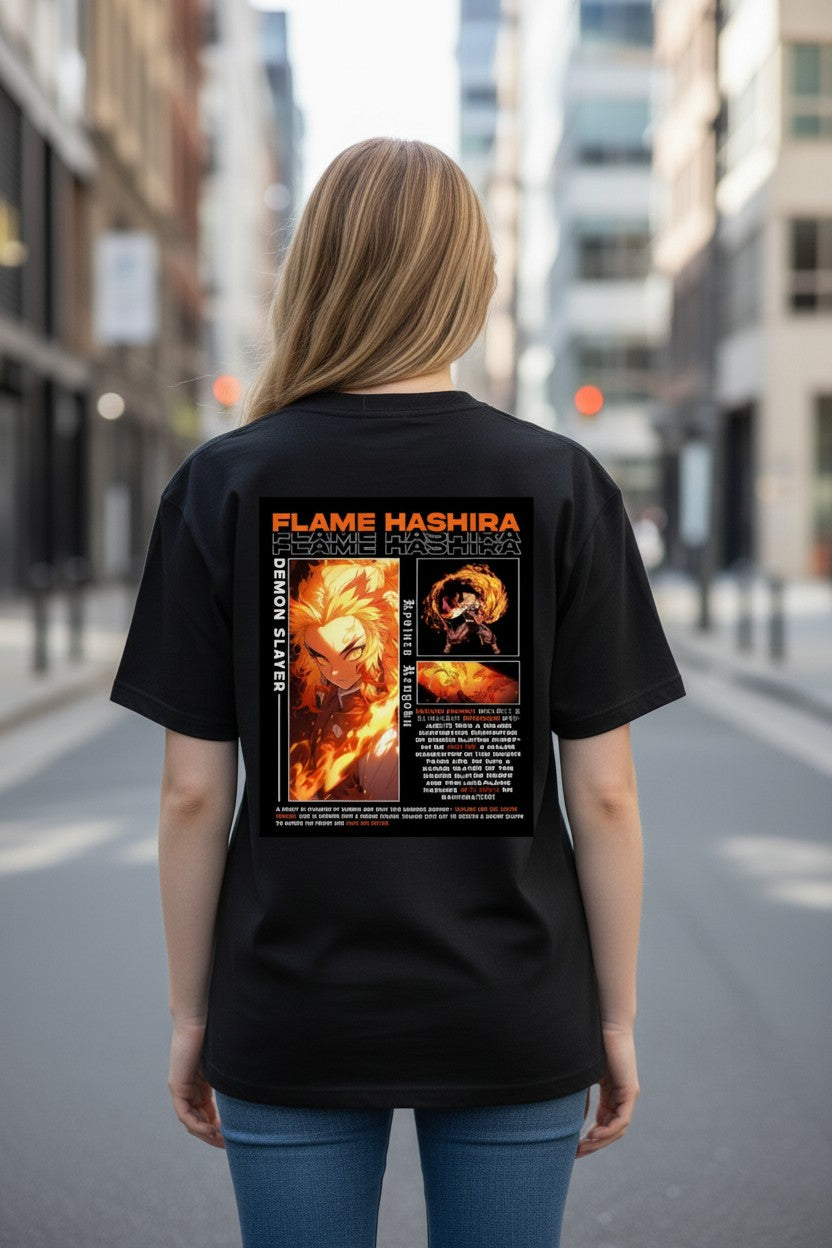 Rengoku Flame Hashira Tee – Kairo Demon Slayer Streetwear