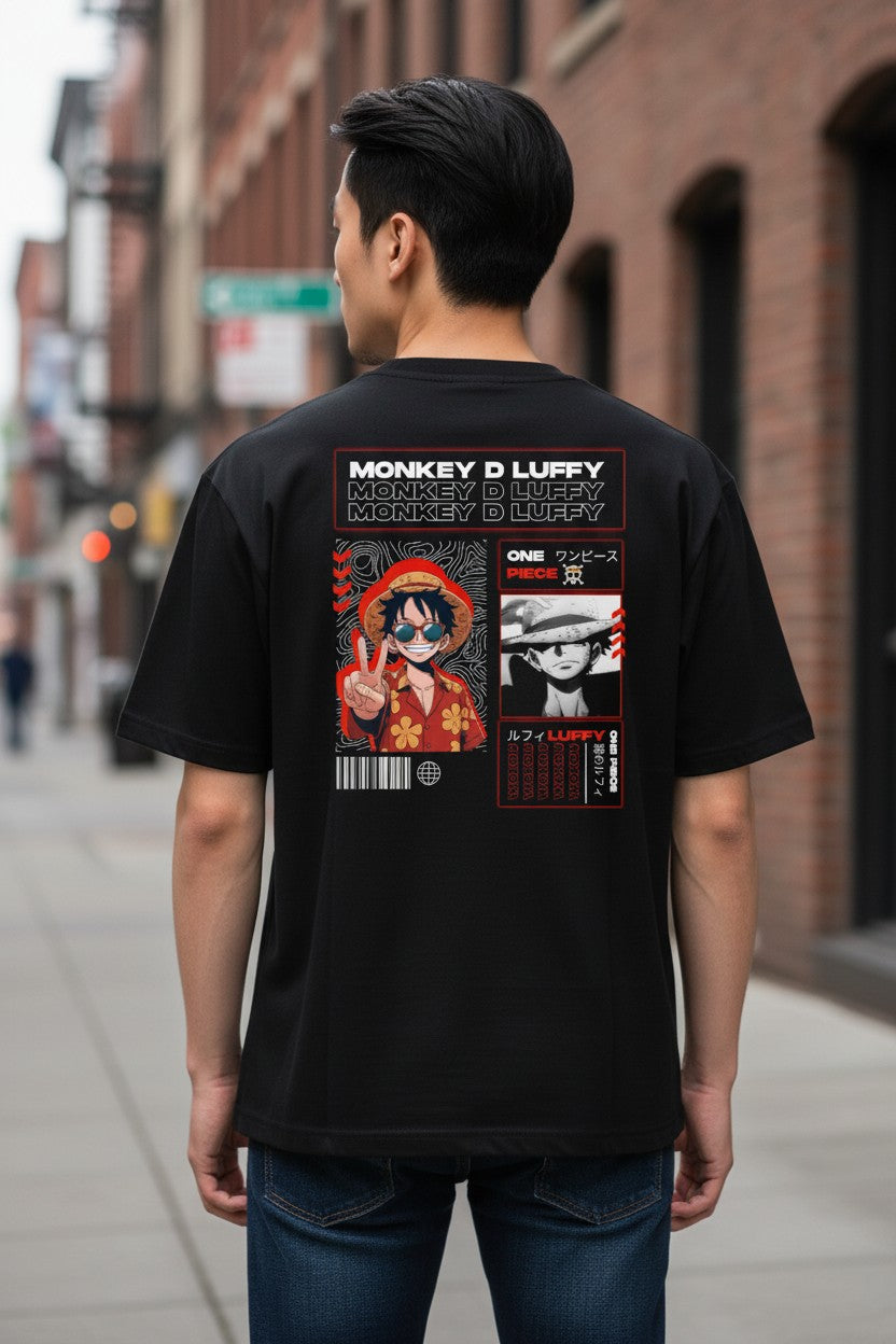 Monkey D. Luffy Editorial Tee – Kairo One Piece Streetwear