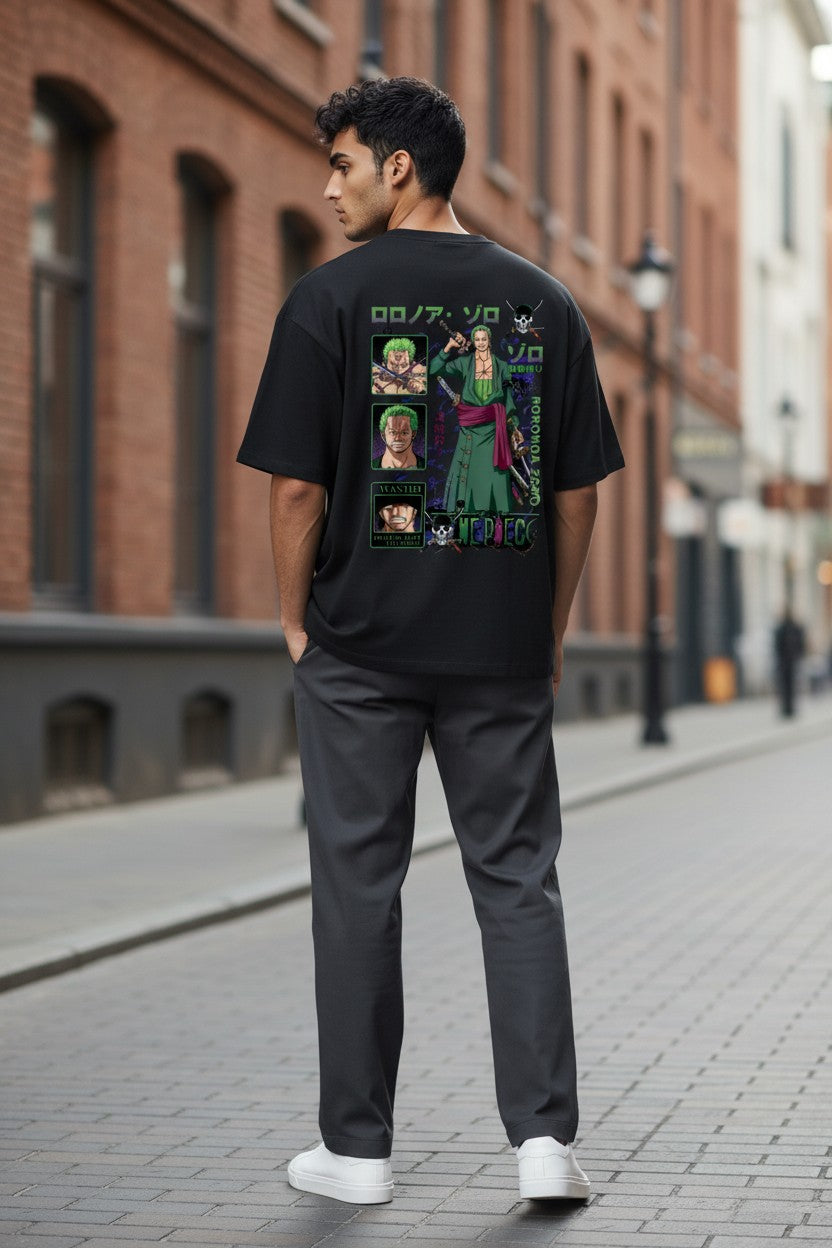 Roronoa Zoro Wanted Tee – Kairo One Piece Streetwear