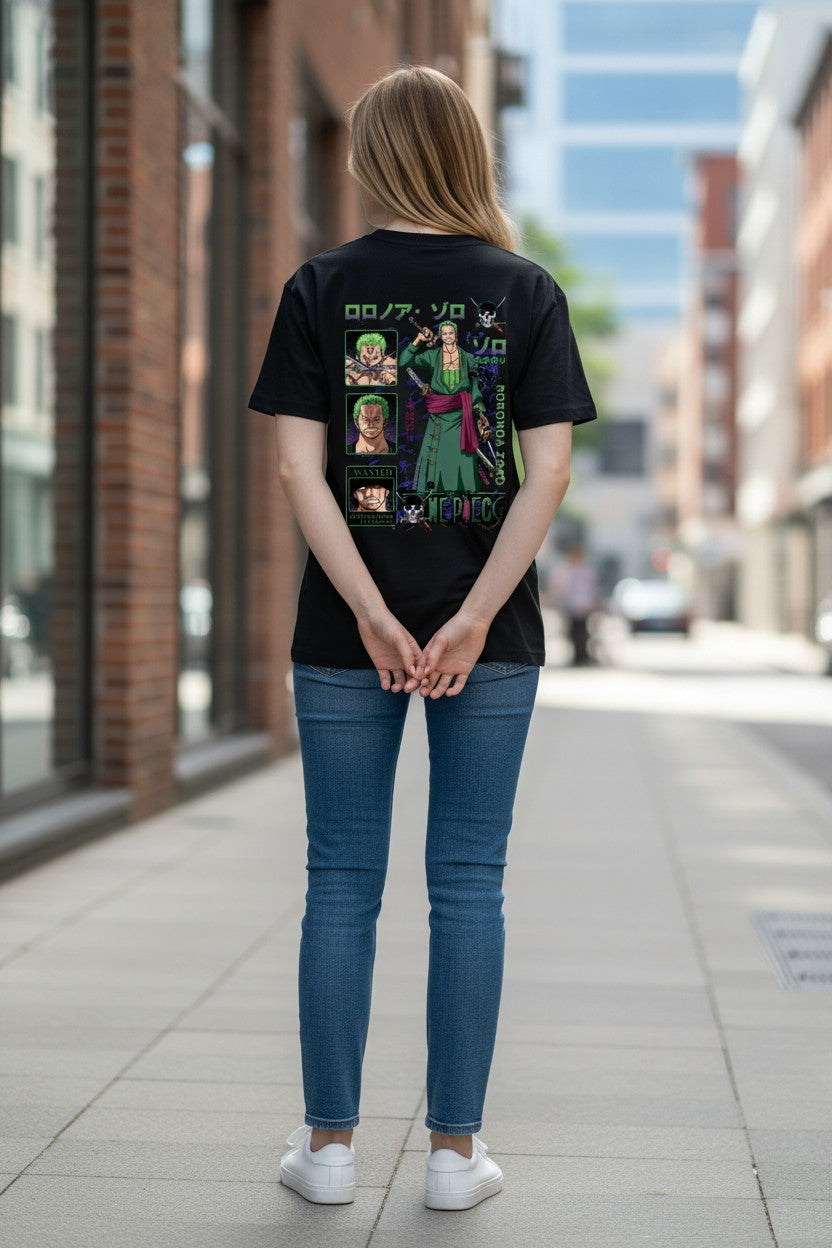 Roronoa Zoro Wanted Tee – Kairo One Piece Streetwear