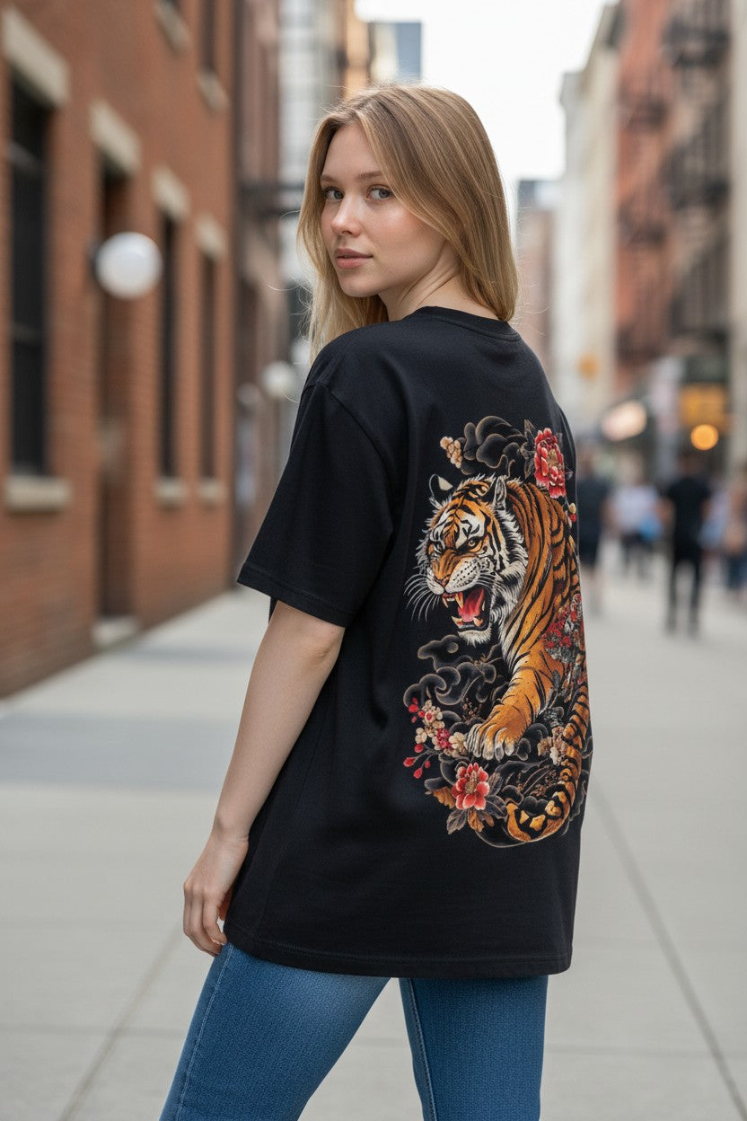 Intense Tiger Oversized Tee – Kairo Japanese Streetwear
