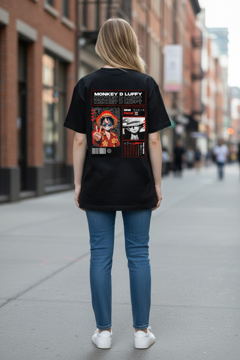 Monkey D. Luffy Editorial Tee – Kairo One Piece Streetwear