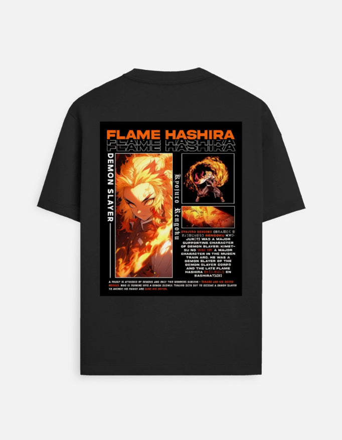 Rengoku Flame Hashira Tee – Kairo Demon Slayer Streetwear