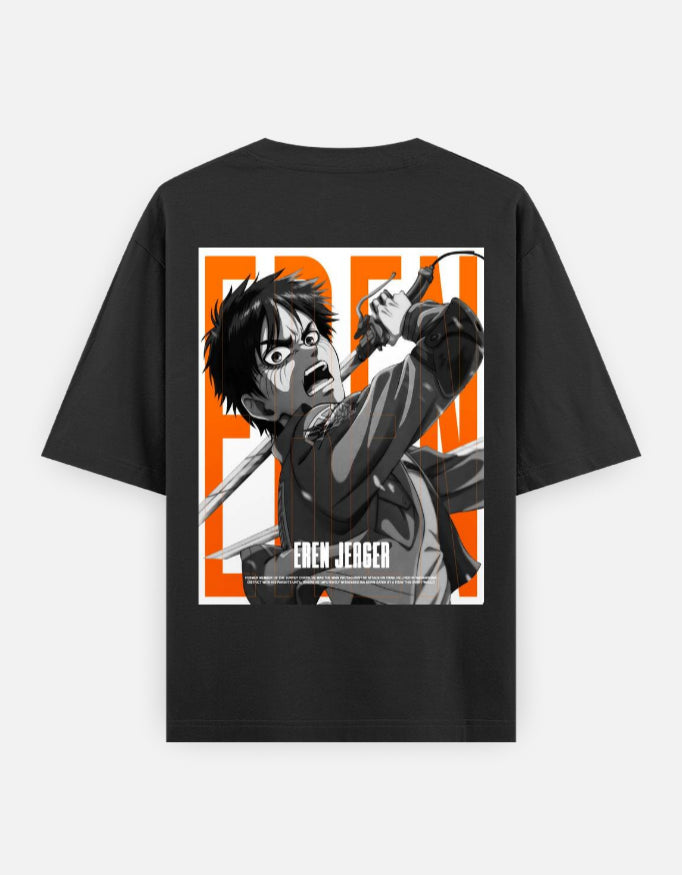Eren Yeager Oversized Tee – Kairo Attack on Titan Streetwear