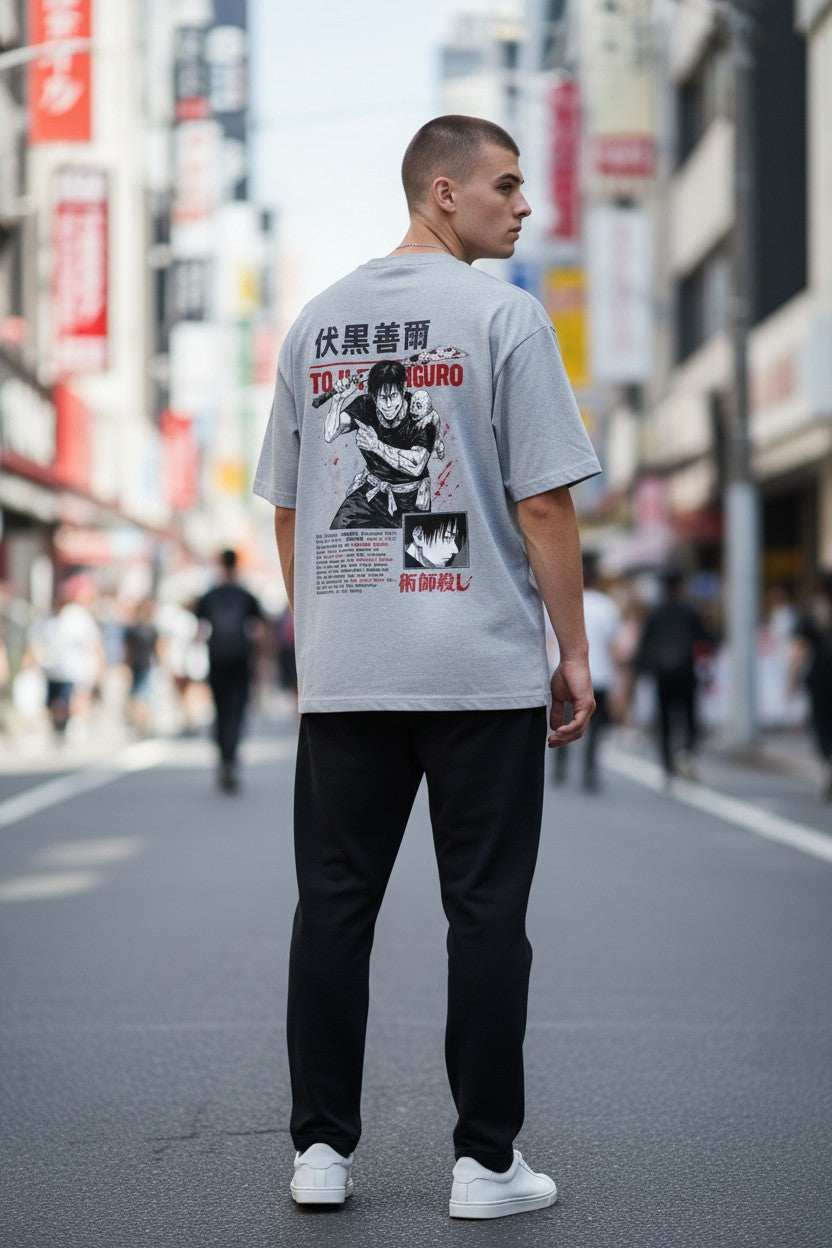 Toji Fushiguro Oversized Tee – Kairo Jujutsu Kaisen Streetwear