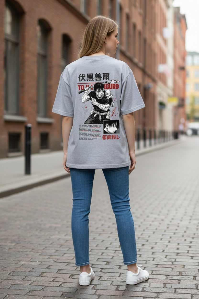Toji Fushiguro Oversized Tee – Kairo Jujutsu Kaisen Streetwear