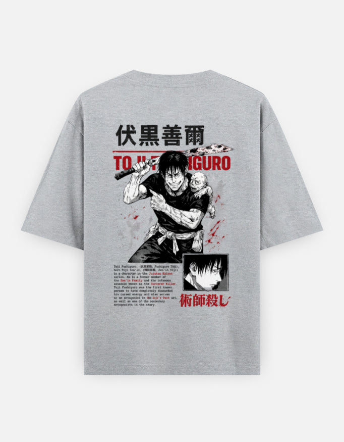 Toji Fushiguro Oversized Tee – Kairo Jujutsu Kaisen Streetwear