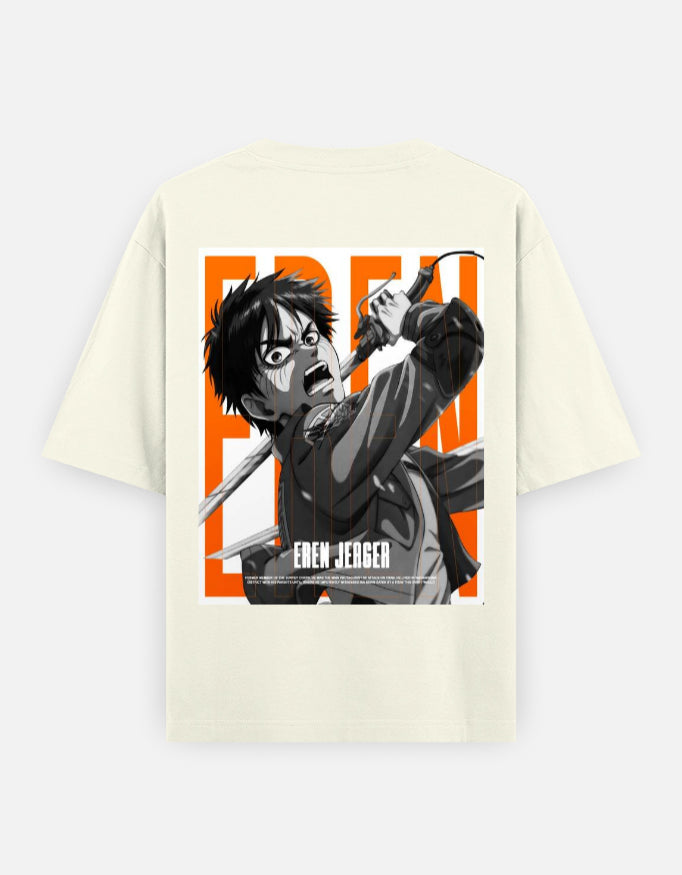 Eren Yeager Oversized Tee – Kairo Attack on Titan Streetwear
