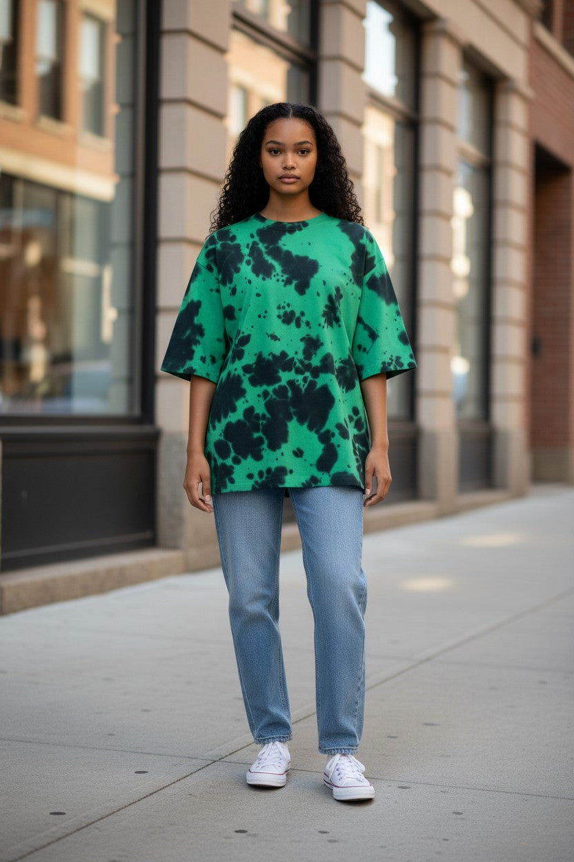 Acid Wash Tie-Dye Oversized Tee – Kairo Streetwear