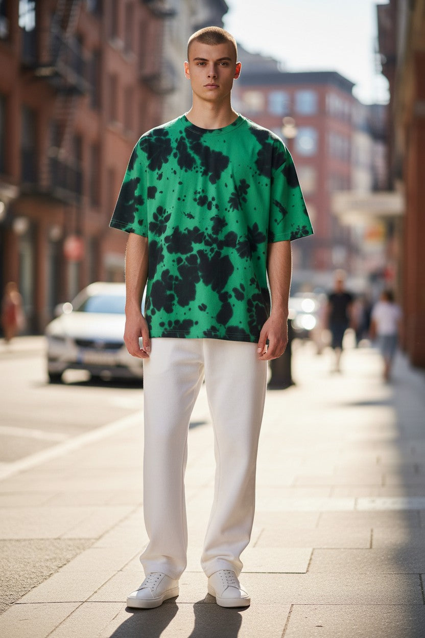 Acid Wash Tie-Dye Oversized Tee – Kairo Streetwear