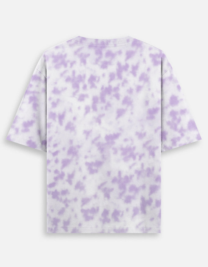 Acid Wash Tie-Dye Oversized Tee – Golden Yellow | Kairo Streetwear